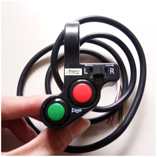Saklar kiri motor universal model domino gp on off saklar lampu sen dan klakson universal