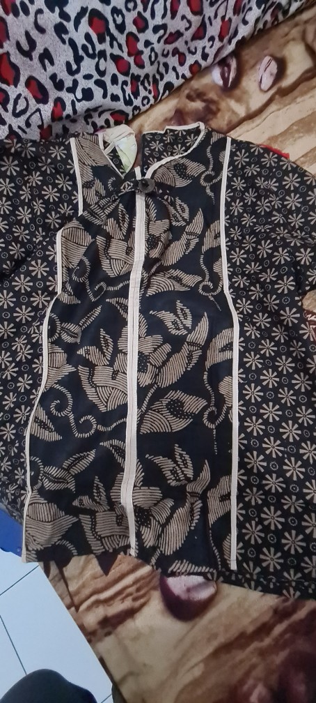 Blouse Batik Wanita Daun Kembar Mas - Atasan Batik - S-m-l-xl-2l-3l-4l-5l