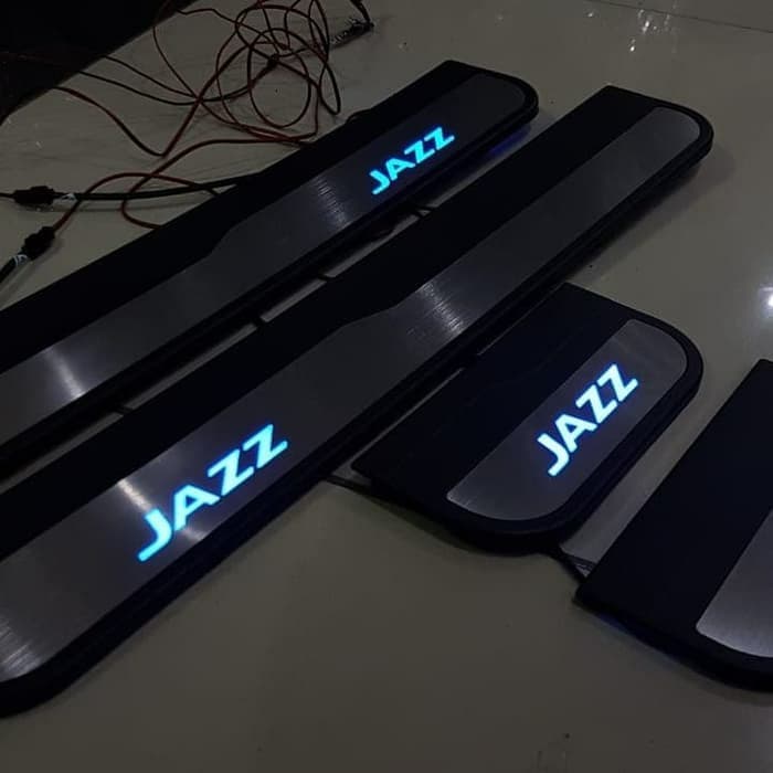 sill plate silplate injakan pintu samping LAMPU honda ALL NEW jazz 2014 sd 2022 2015 2016 2017 2018 2019 2020 2021 LED biru