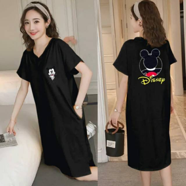 Baju Wanita Kekinian Tunik Disney Mickey Mouse