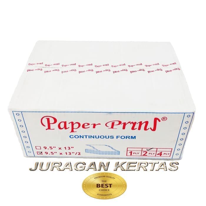 

CONTINUOUS FORM 9,5 X 13/2 2PLY PAPERPRYNS (PRS - BAGI 2)