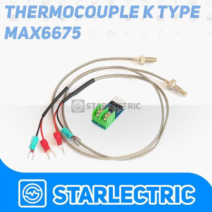 K Type Thermocouple Sensor MAX6675 MAx 6675 High Temparatur Suhu Modul