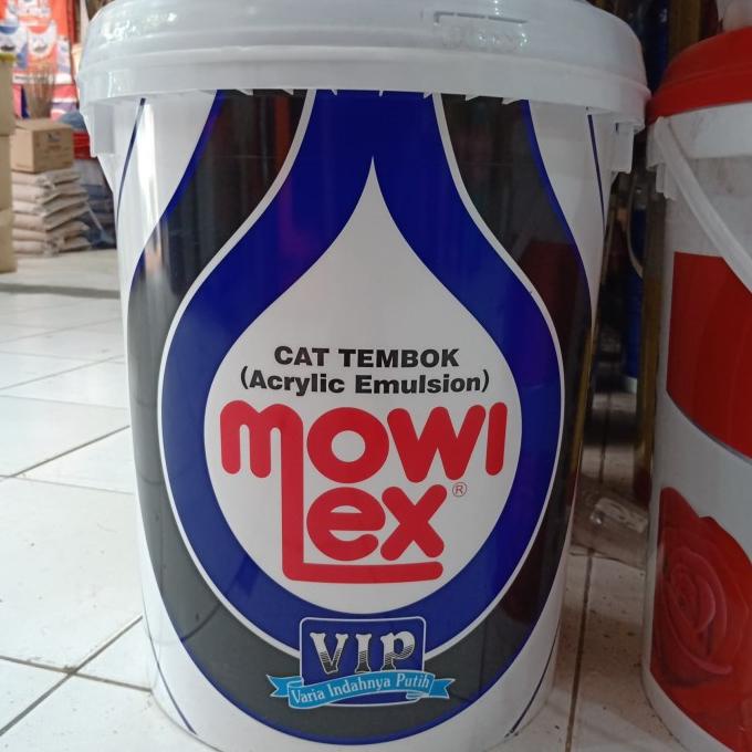 CAT TEMBOK MOWILEX( EMULSION VIP PREMIUM WHITE INTERIOR PAINT)20 liter