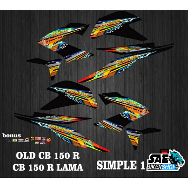 STRIPING STICKER STIKER OLD CB150R LAMA GRAFIS THAILOOK