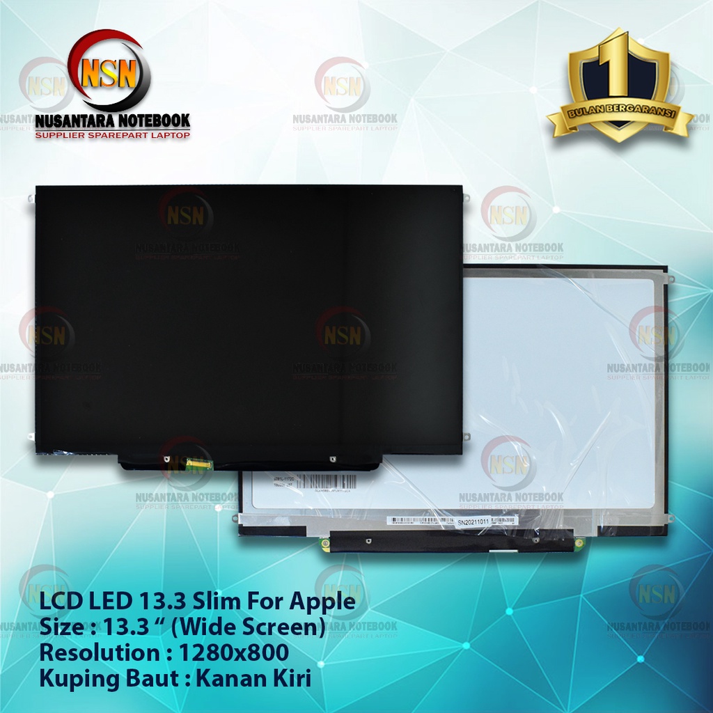 LCD LED Layar 13.3 SLIM FOR Macbook A1278