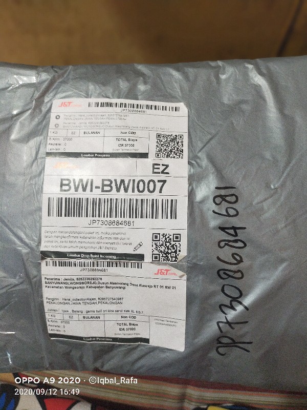 K2t-16 Gamis Twill Ori Dress  Batik Elzhaf Size M