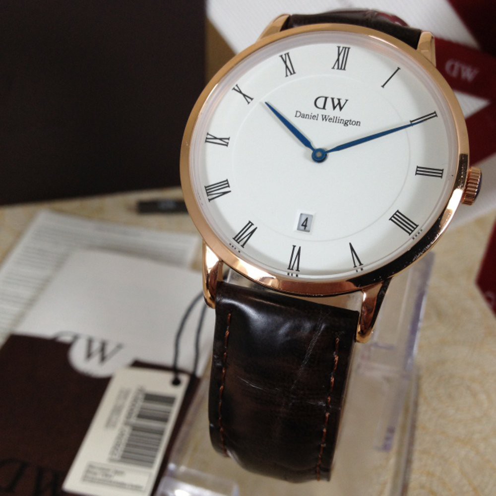 Jam Tangan Pria DW Dapper York 38mm rosegold Original
