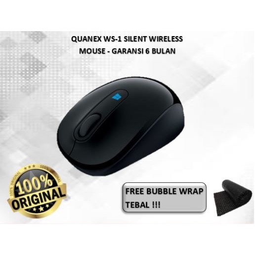 QUANEX WS-1 SILENT WIRELESS MOUSE - GARANSI 6 BULAN