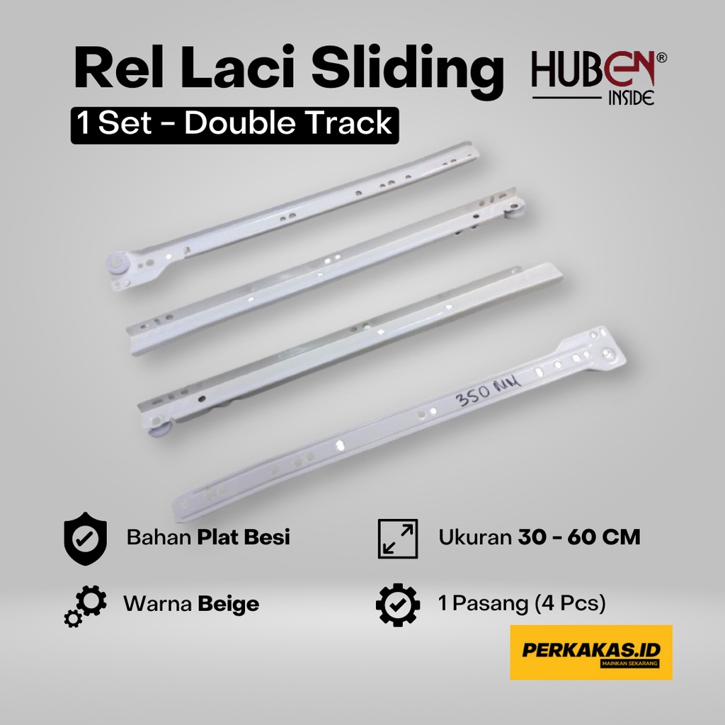 Rel Laci Double Track Sliding Huben 1Set