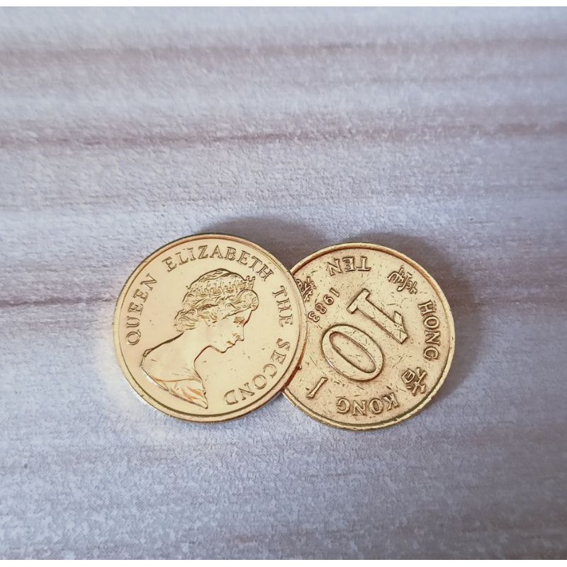Koin Hongkong 10 cent Elizabeth