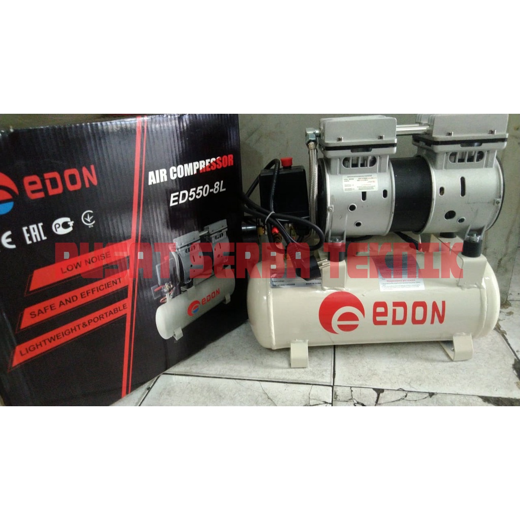 KOMPRESOR EDON ED550-8L Air Compressor Kompresor Angin EDON 8 Liter