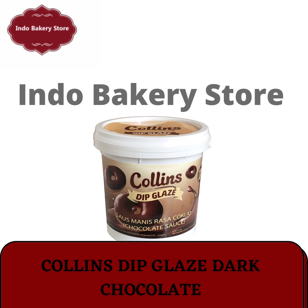 

COLLINS Dip Glaze Selai 1kg Dark Chocolate ; Tiramisu ; Strawberry ; Greentea ; Milk