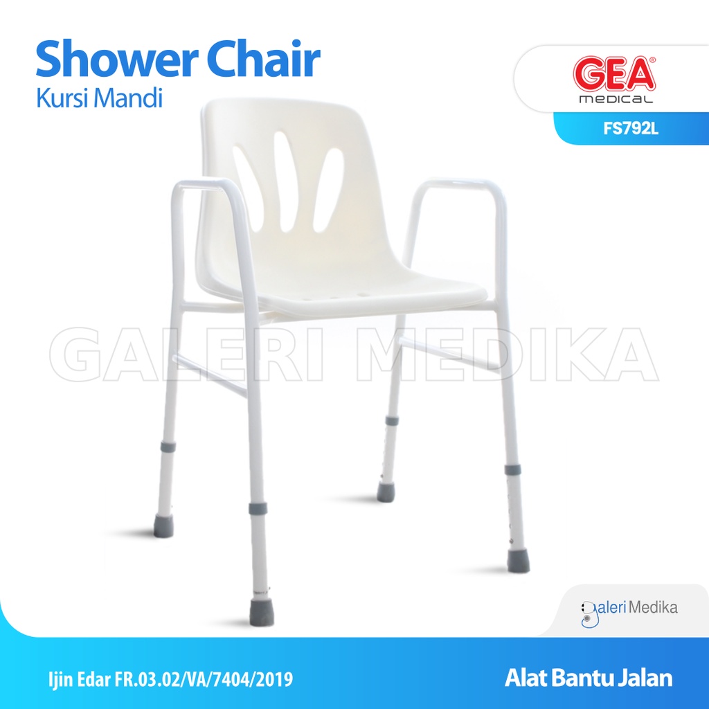 Shower Chair Kursi Mandi GEA FS792L / FS 792 L - Bath Bench