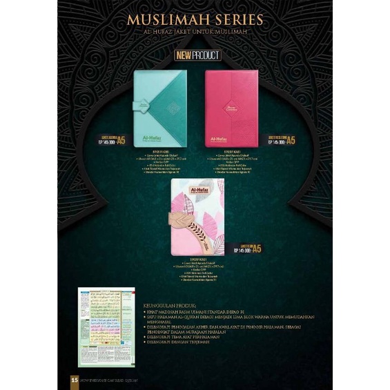 Al Quran Al Hufaz Jaket Untuk Muslimah A5