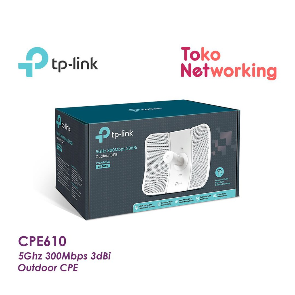 TP-LINK CPE CPE610 5GHz 300Mbps 23dBi Outdoor