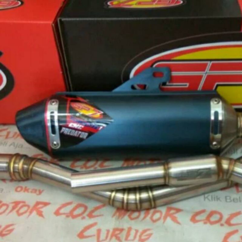 KNALPOT RACING GP7 ORIGINAL ORI CNC RS PREDATOR SERIES KAWASAKI KLX 150 BF L S G D-TRACKER KLX150 DT