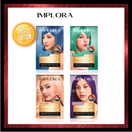 IMPLORA New Permanent Hair Color / Cat Rambut Perwarna Bleaching Warna Alami