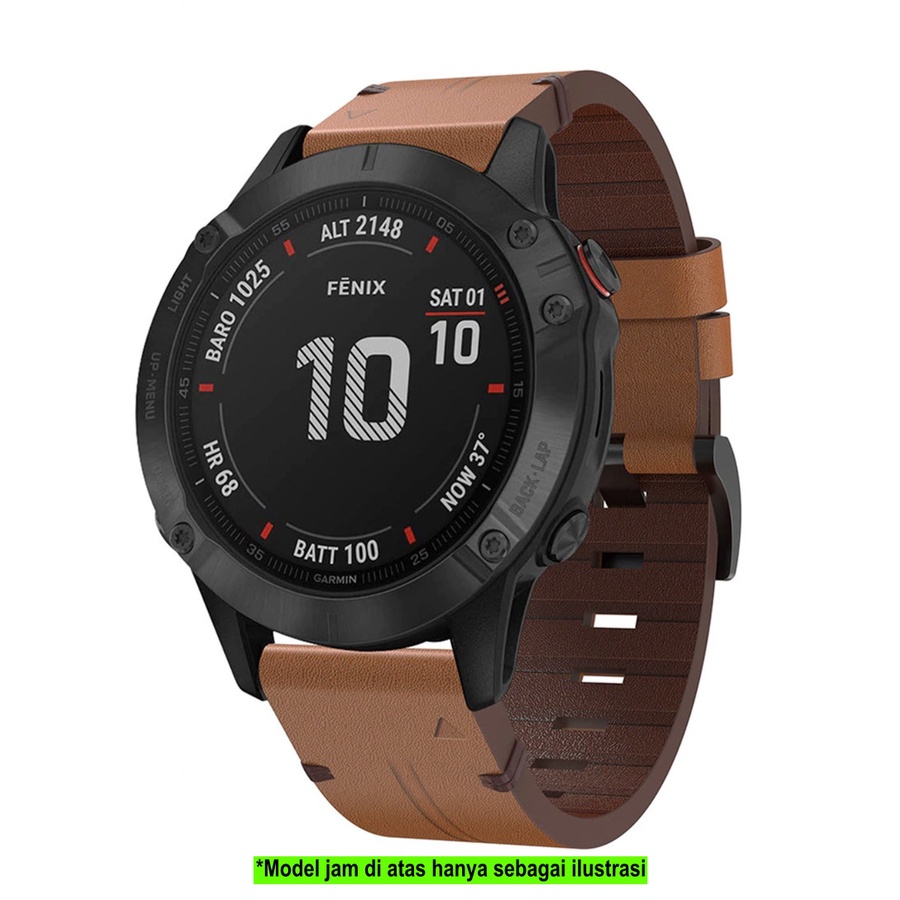 Strap Garmin Quatix 6X 51mm - Tali Jam 26mm Quick Fit Leather Kulit STRIP