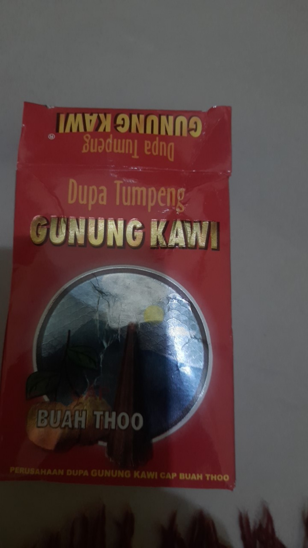 Dupa Tumpeng Kerucut Gunung Kawi Cap Buah Thoo