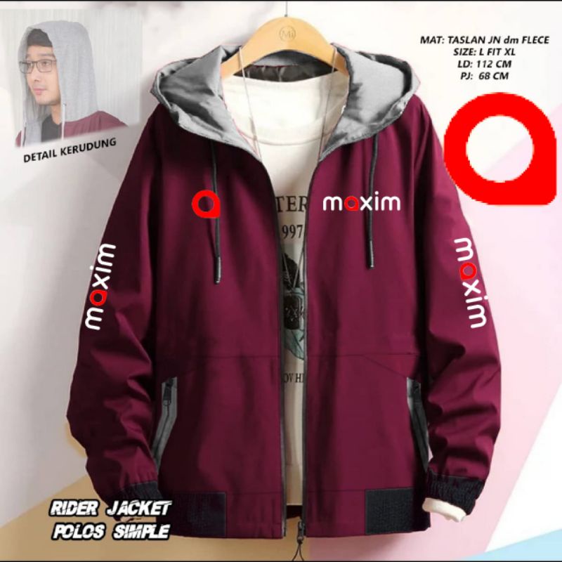 JAKET MAXIM MURAH#JAKET GOJEK"GRAB"SHOPEE READY SIZE L XL"COD
