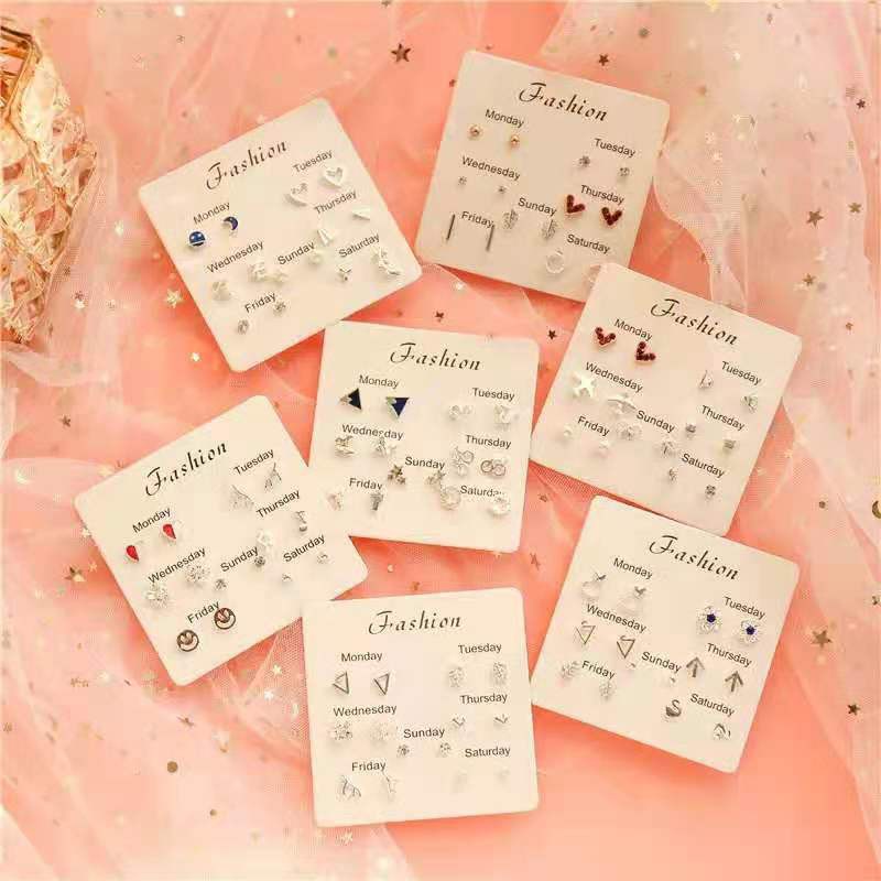 7 Pasang Anting Tusuk Simple Kreatif Gaya Korea untuk Wanita