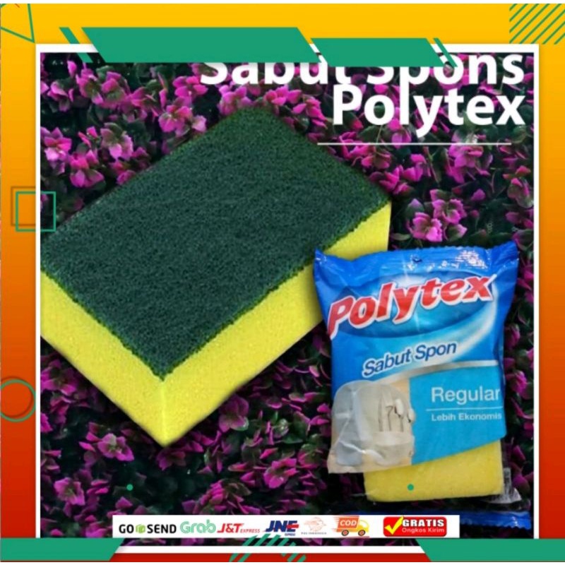 JG - POLYTEX Spon Busa Cuci Piring Tebal 2 Cm Spons Murah