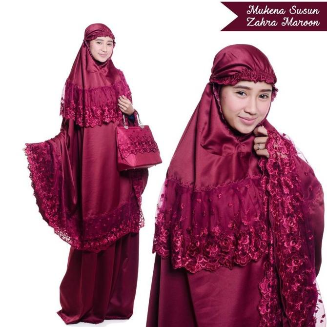 NEW MUKENA DEWASA KATUN BROKAT ZAHRA 2 KK DFGF47524