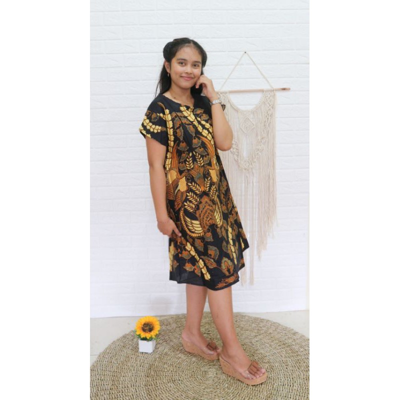 Dress Batik /daster katun adem nyaman dipakai dirumah saja