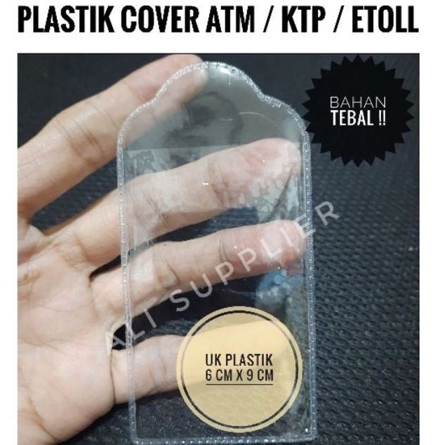 PLASTIK MIKA SAMPUL KTP ID CARD ETOLL ATM NAME TAG TEBAL MURAH