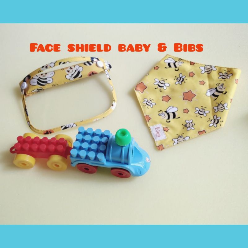 Set Face shield baby &amp; Bibs / slabber