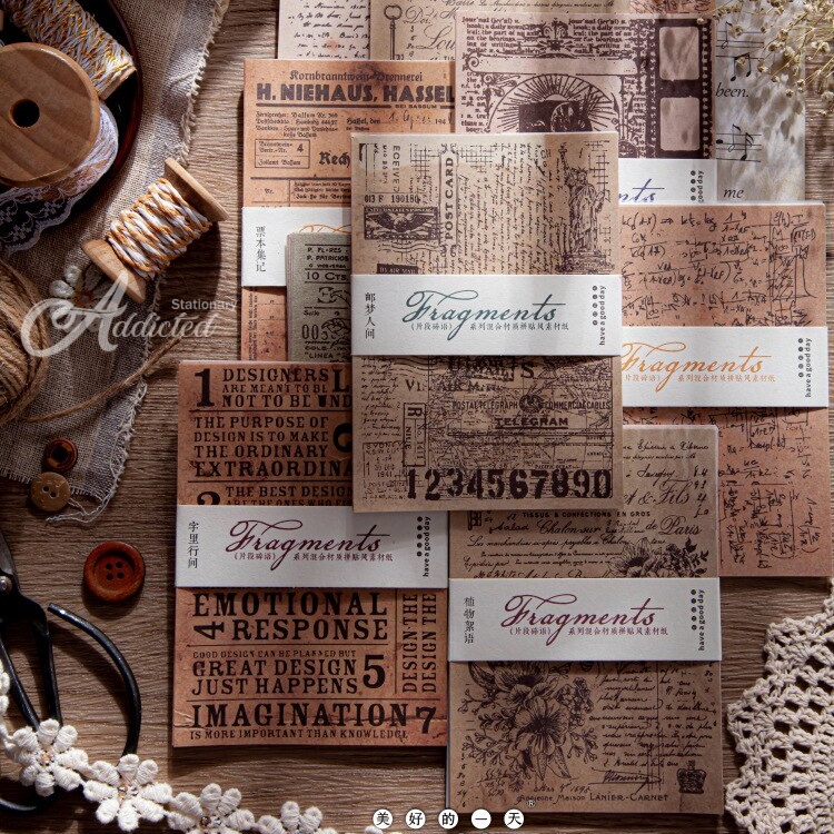 

Paper Decoration Sticker Vintage Journal Fragments Scrapbook Bullet Journal Diary