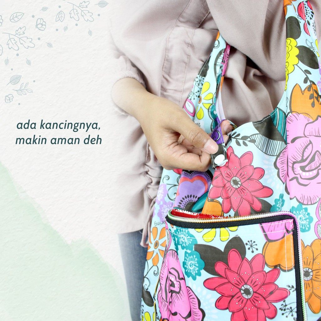 Tas Belanja Jinjing / Lipat Shopping Bag Model Dompet Motif G006