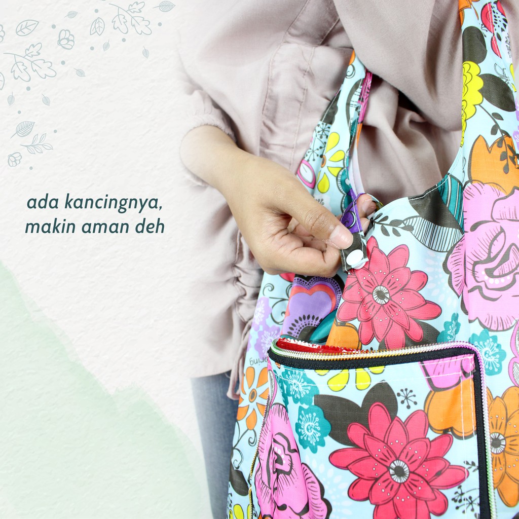 Tas Belanja Jinjing / Lipat Shopping Bag Model Dompet Motif G006