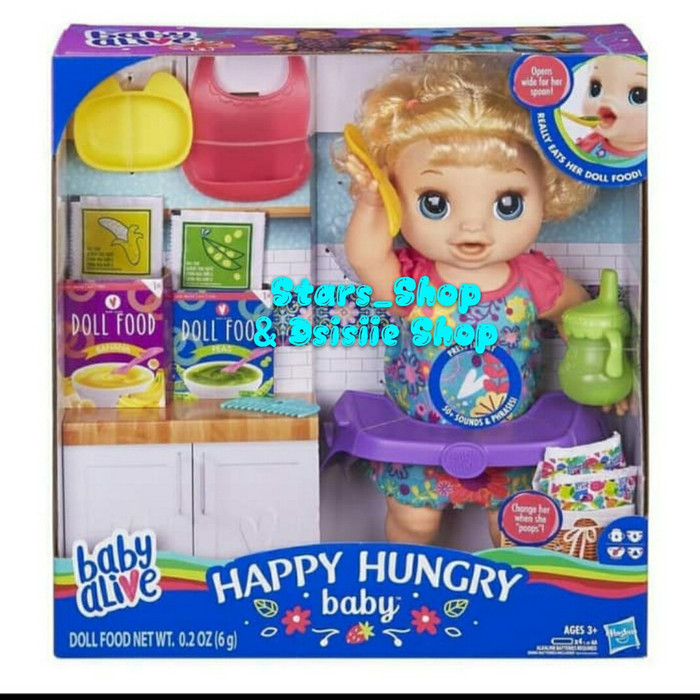Unik Baby Alive Happy Hungry Baby Doll Original / Mainan Boneka anak Diskon