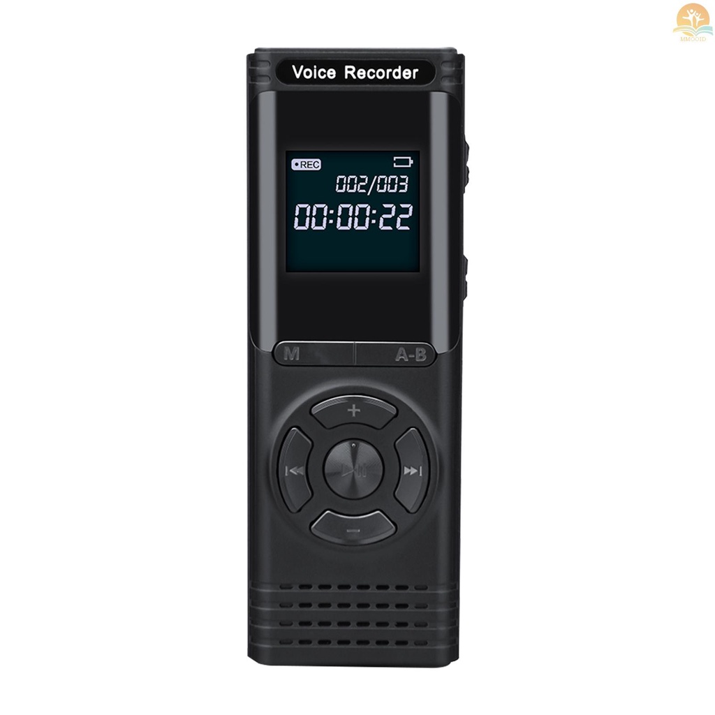 (MMOI) Dictaphone Perekam Suara Digital HD MP3 Player 32GB Support Layar 13 &quot;