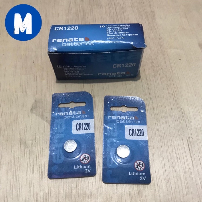 BATERAI JAM TANGAN RENATA CR1220 ORIGINAL Cocok Dengan Jam Casio G-Shock GA-100 GA-110 GA-120 GA-150