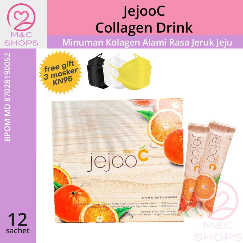 JejooC Collagen Drink ⭐ Minuman Kolagen Alami ⭐ Minuman Kolagen Rasa Jeruk Jeju Asli ⭐ Minuman Kolag