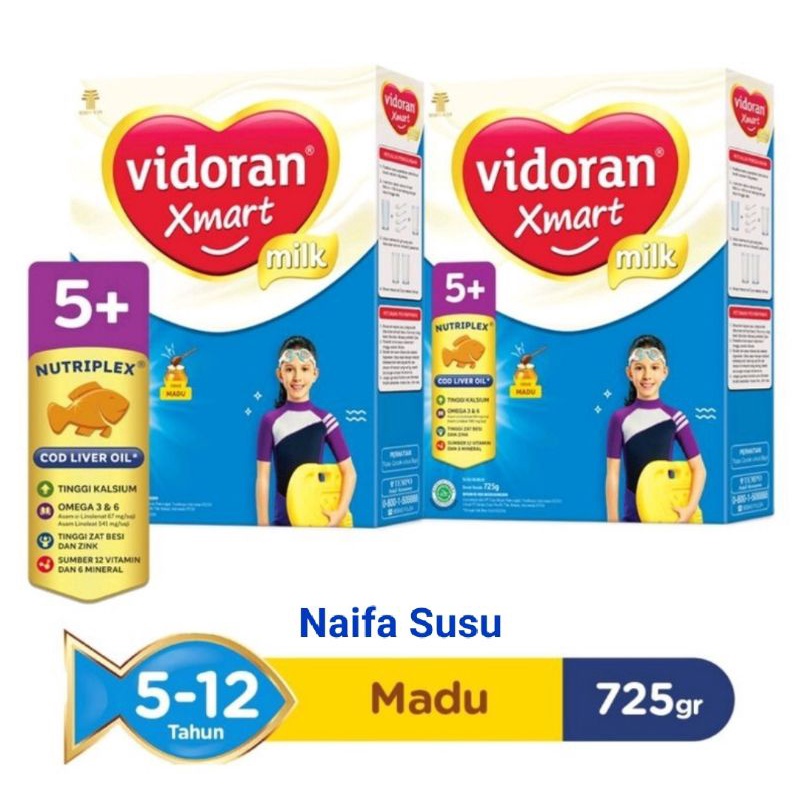 Vidoran Xmart 5+ Imun Up Susu Formula All Variant [725 g]