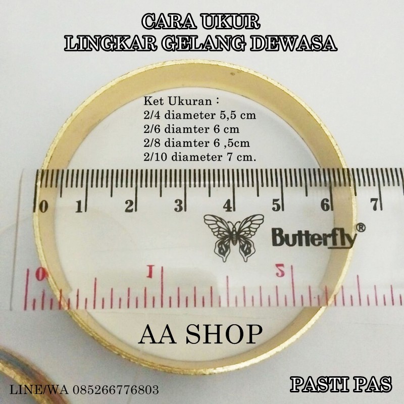 Cara Ukur Lingkar Gelang Dan Cincin Aashop Shopee Indonesia