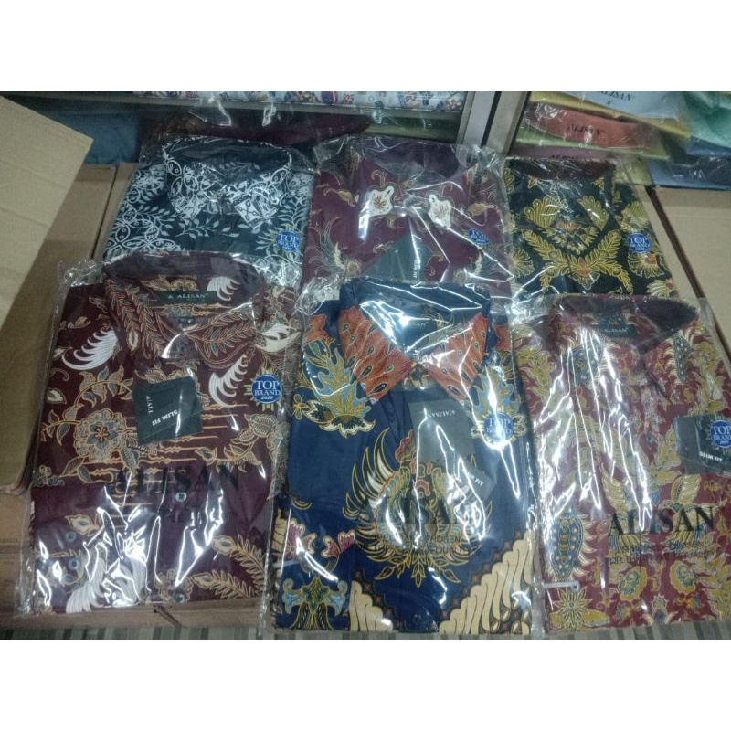 KEMEJA ALISAN BATIK LENGAN LENGAN PANJANG ( SLIMFIT REGULER) 14,5 SAMPAI 16