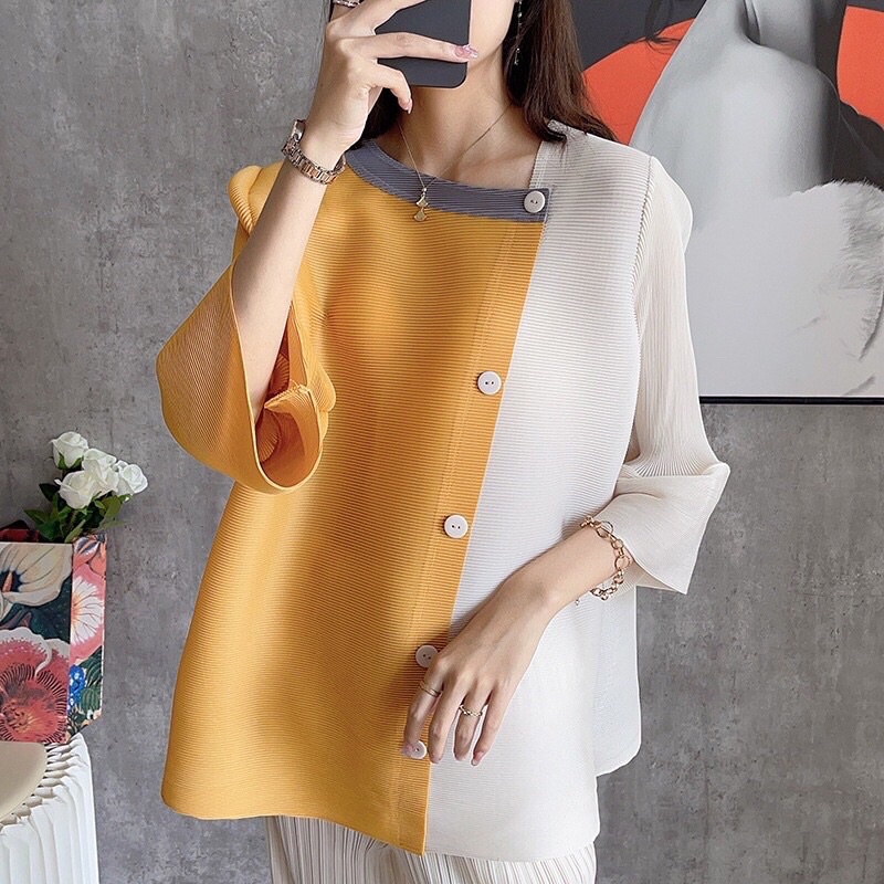 Blouse Plisket Pleats Bangkok // Atasan Wanita Mewah Prisket Import Premium Bangkok BKK