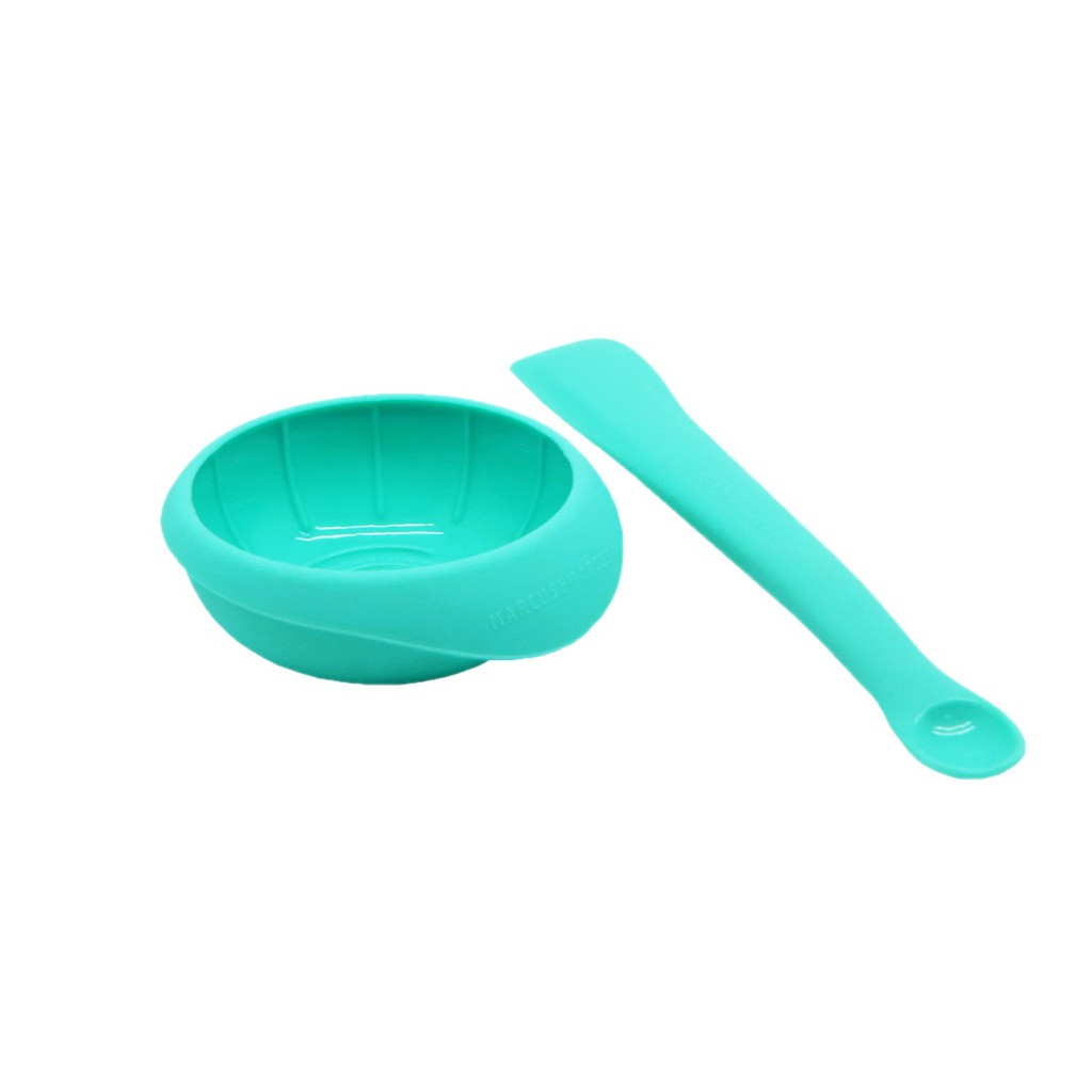 Marcus and Marcus Masher with Soft Spoon & Bowl Set Blue | Shopee Indonesia