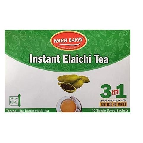 

Ready...Ready...Ready...] Teh India Instant Elaichi Tea Wagh Bakri (10 Sachet ) / Teh Import