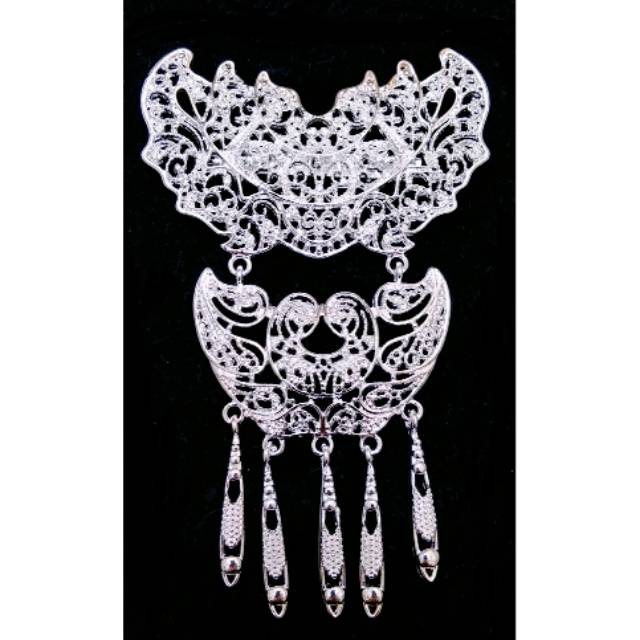 ISI 6PCS BROOCH KEBAYA KUTU BARU SILVER