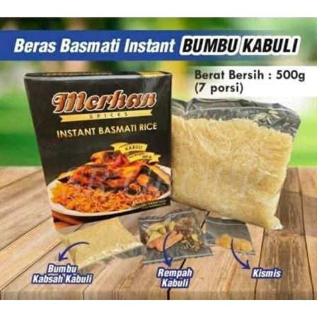 

Paket Instan Nasi Bumbu Kebuli | Nasi Biryani Merhan | Beras Basmati TERMURAH