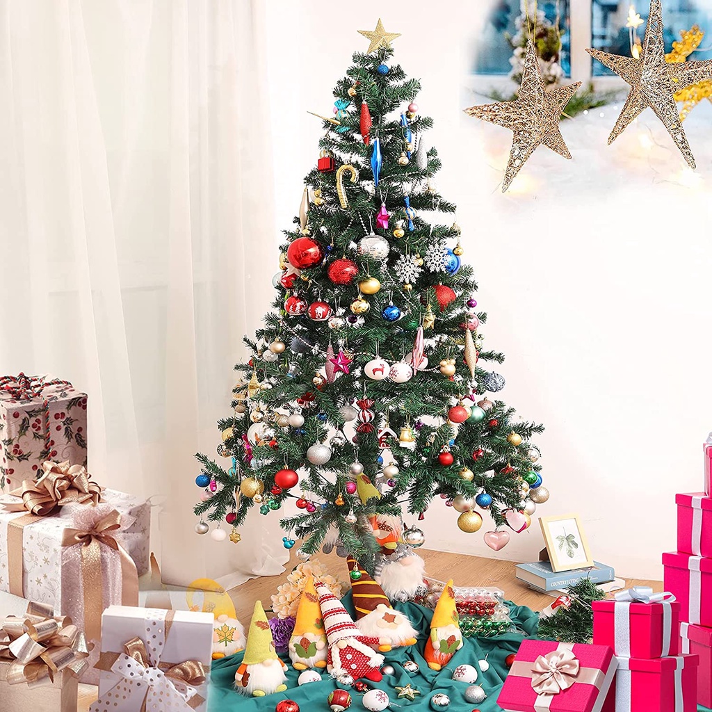 [Christmas Products] 36Pcs 4 Styles Shatterproof Christmas Tree Decorations Hanging Ball