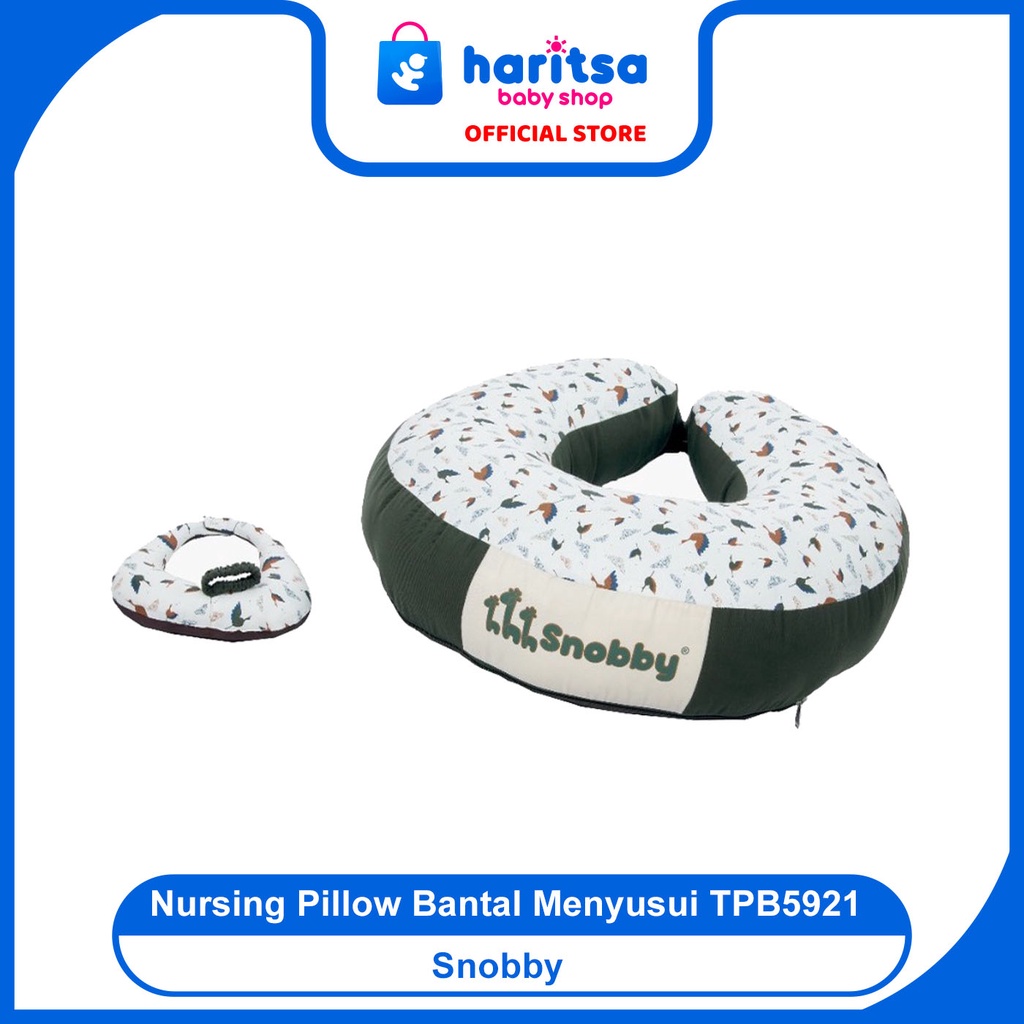 Snobby Nursing Pillow Bantal Menyusui (Dengan Gasper) + Bantal Dot Swan Series - TPB 5921