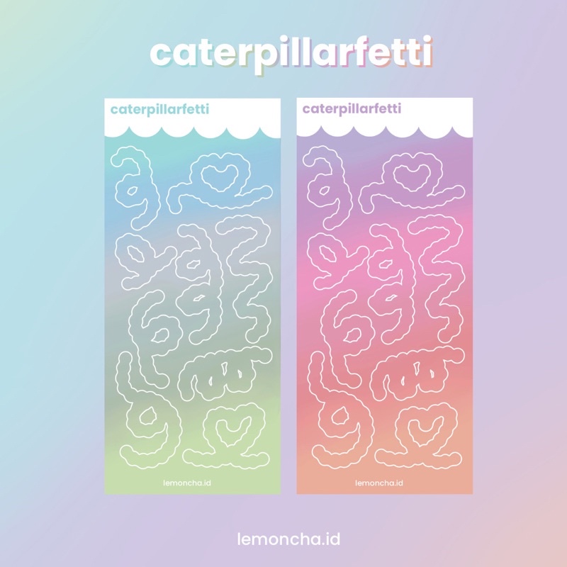 

[Lemoncha.id] Caterpillarfetti - stiker polaroid polco journal