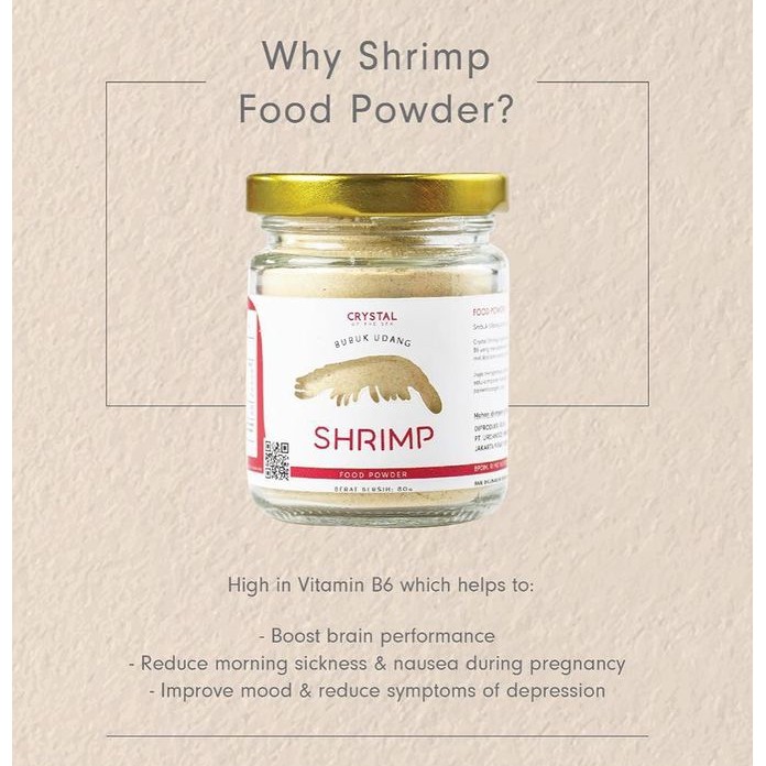 Crystal of the Sea SHRIMP Powder Bubuk Udang BPOM HALAL