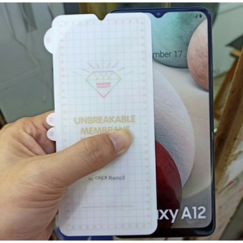 Samsung A12 M12 A02s A02 M02 anti gores hydrogel clear screen protector